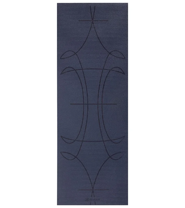 Gaiam 6mm Alignment Yoga Mat Ink