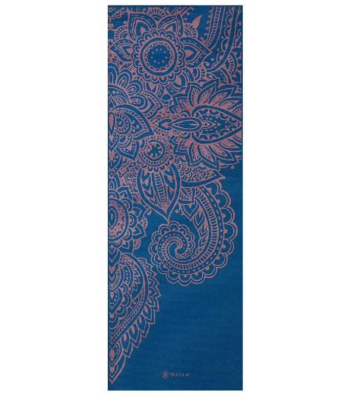 Gaiam 6mm Premium Reversible Yoga Mat Scalloped Ink