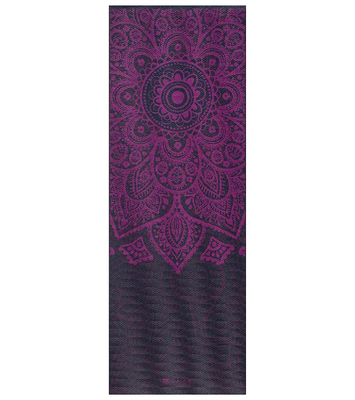 Gaiam 6mm Yoga Mat Plum Sundial Layers