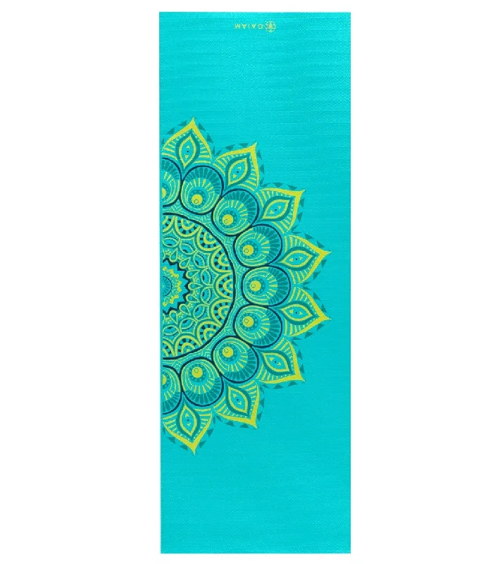 Gaiam Capri Printed Yoga Mat 68" 6mm Extra Thick Capri