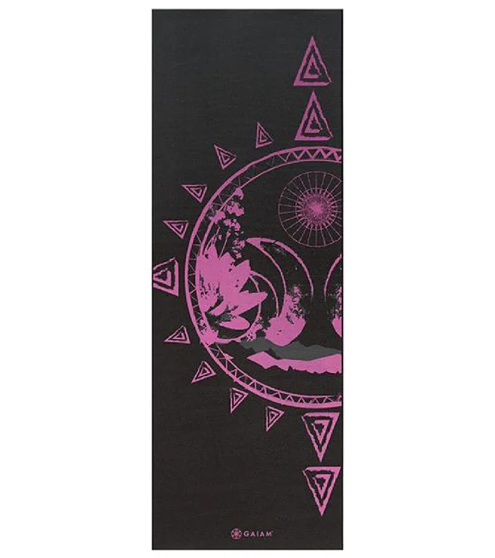 Gaiam Reversible Be Free Printed Yoga Mat 68" 6mm Extra Thick