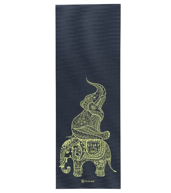 Gaiam Tribal Wisdom Printed Yoga Mat 68" 6mm Extra Thick