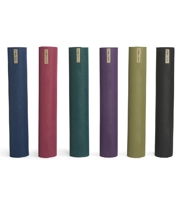 Jade Yoga Harmony Natural Rubber Yoga Mat 68" 5mm Boysenberry