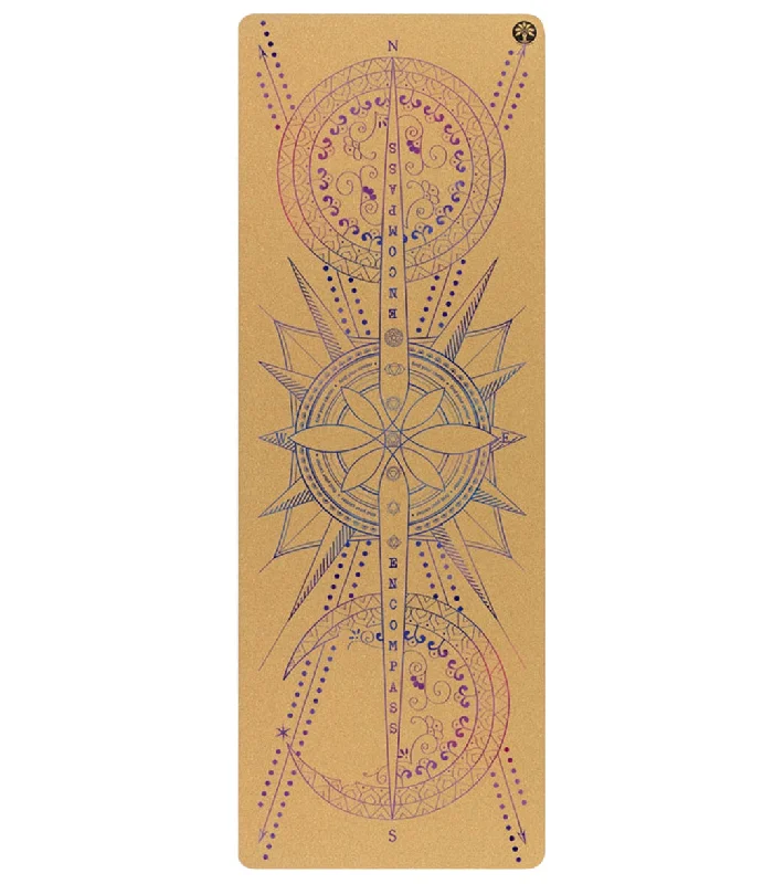 Yoloha Travel Artist Cork Yoga Mat 72" Encompass