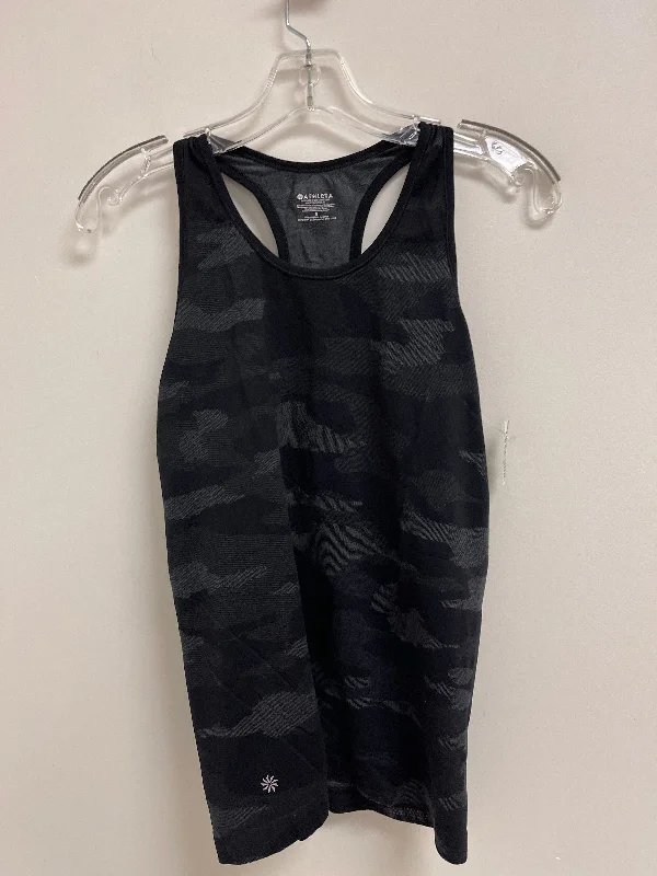 Athletic Tank Top By Athleta In Black & Blue, Size: S