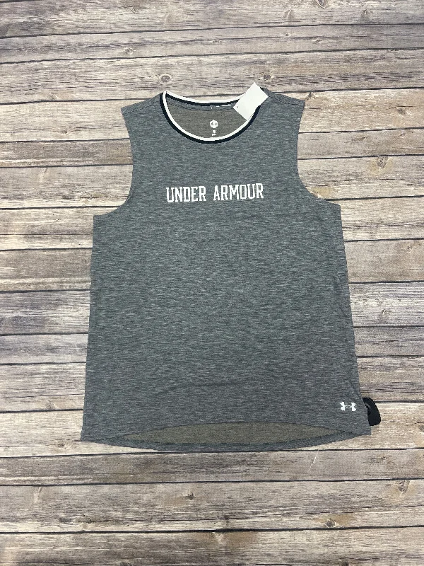 Athletic Tank Top By Under Armour In Grey, Size: Xs