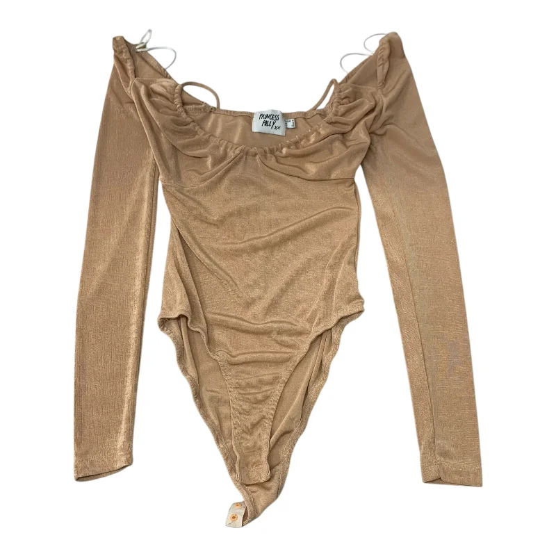 Bodysuit By Princess Polly In Tan, Size: Xs