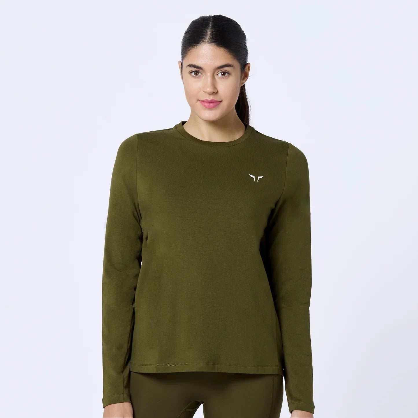 Essential Full Sleeves Tee - Dark Olive