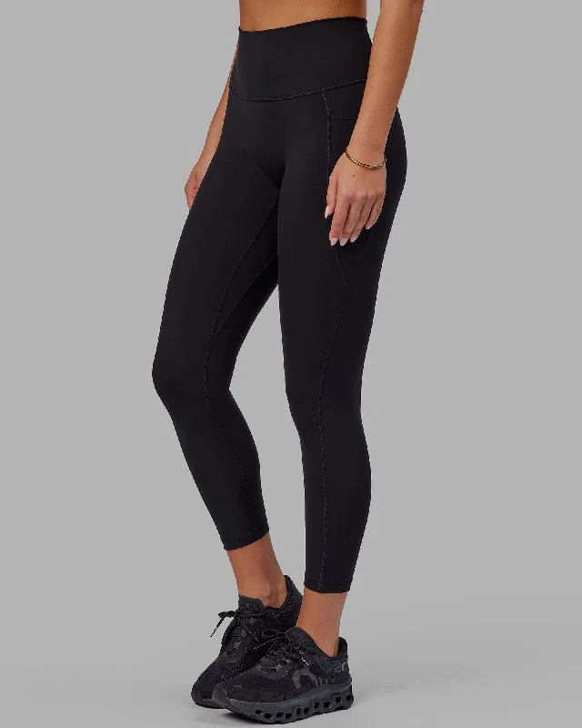 Fusion 7/8 Length Leggings - Black-Black