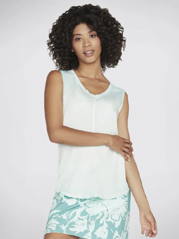 Skechers Diamond Wash Hatha V-Neck Women's Tank Vest Top