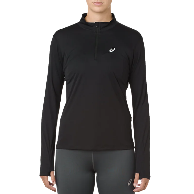 Women's Silver Long Sleeve 1/2 Zip