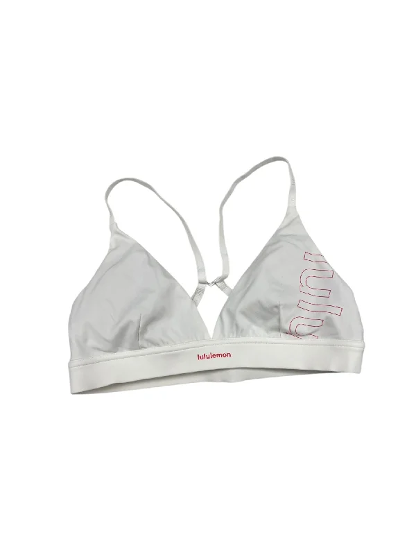 Athletic Bra By Lululemon In Red & White, Size: 8