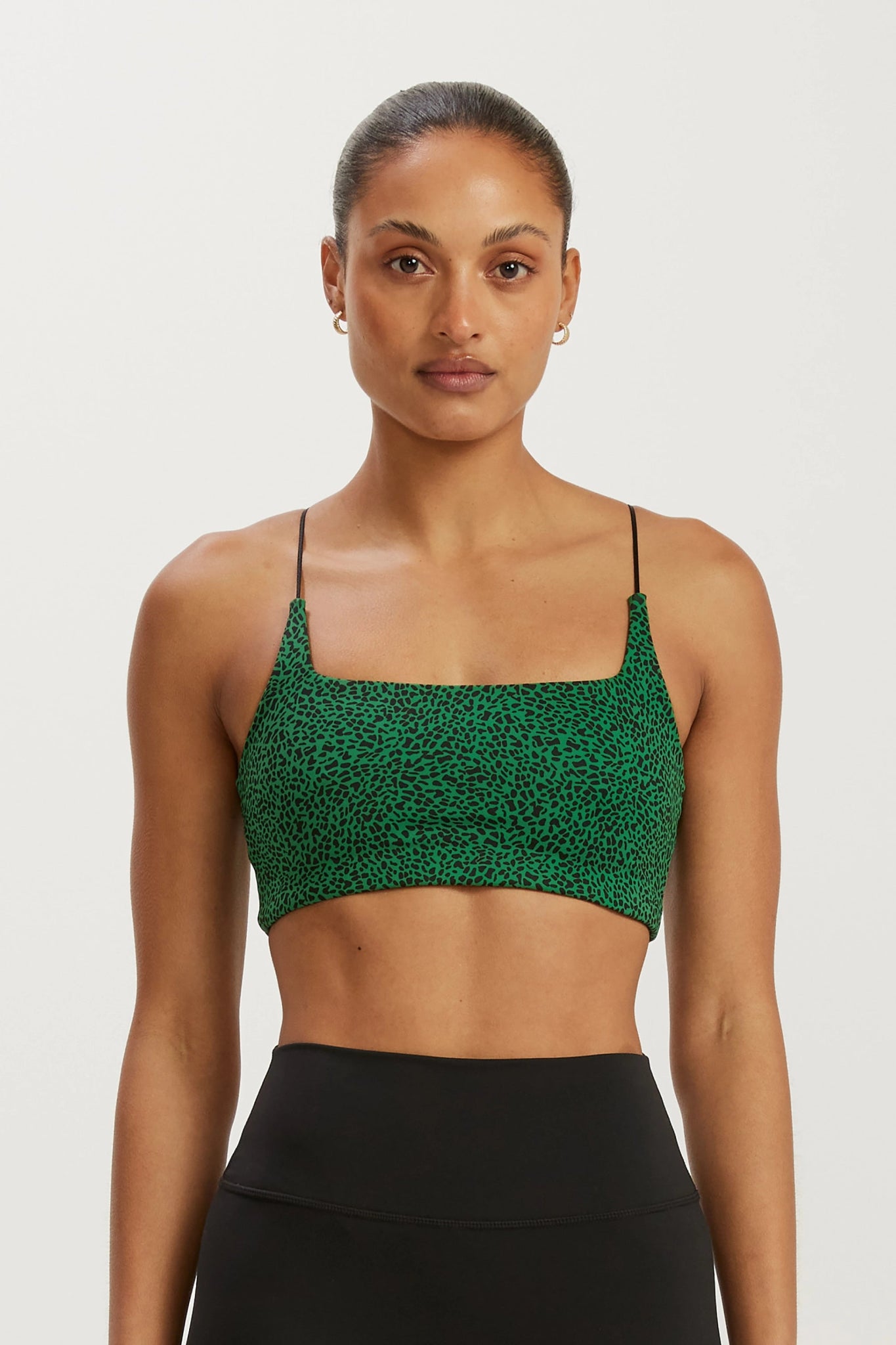 Cheetah Sports Bra (Emerald)