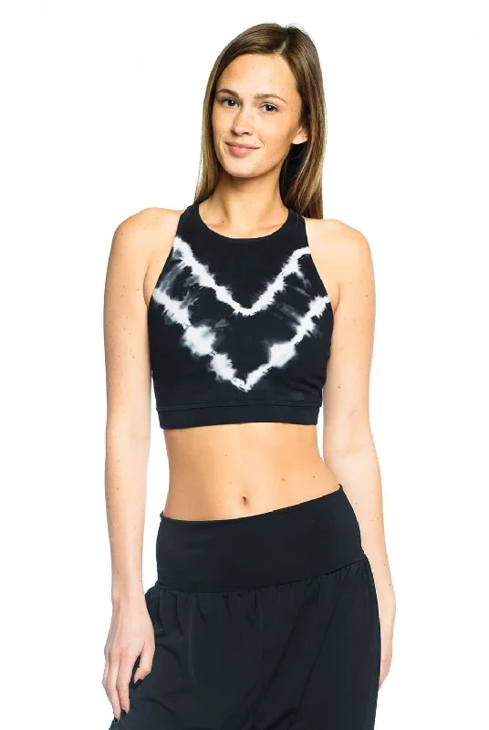 Electric & Rose Grayson Crop Top - Black