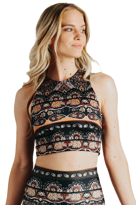 Yoga Democracy Free Range Sports Bra in Espresso Yourself