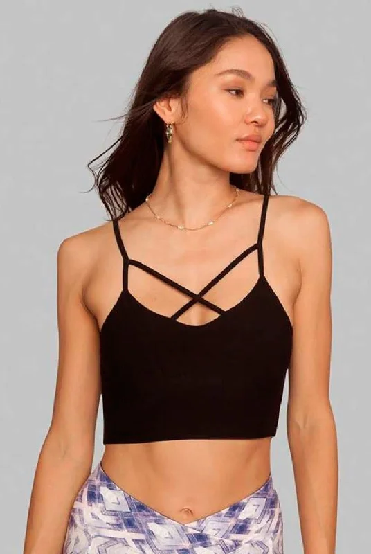 Wolven Crisscross Four-Way Top