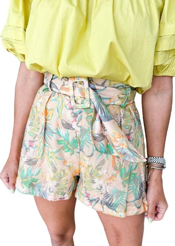 Maui Shorts In Green Multi